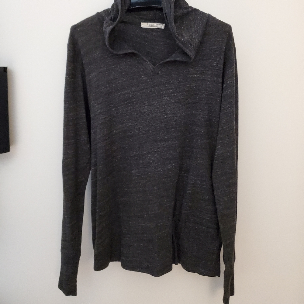 Gray Hooded Pullover